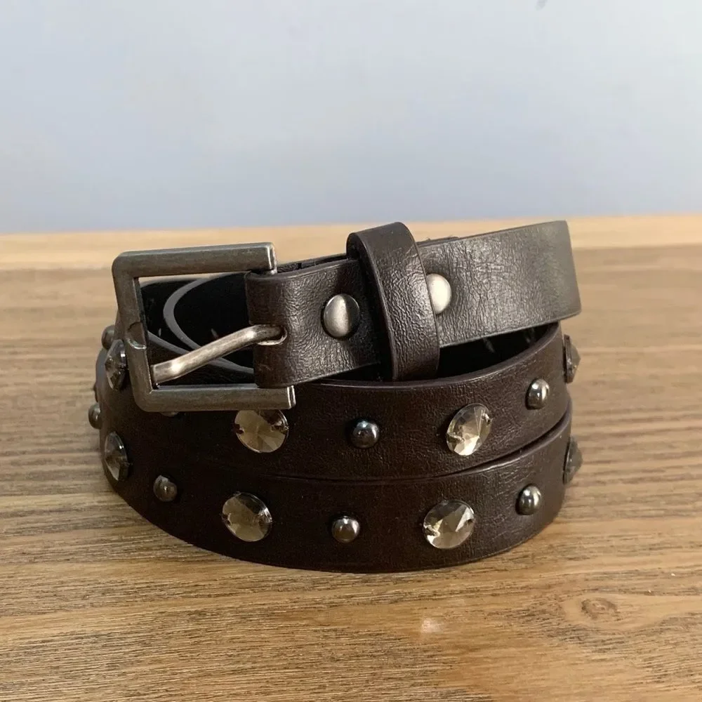 Lot Bundle of 2 Skinny Belts - Size 14